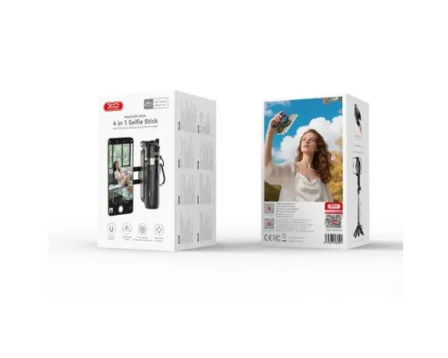 Монопод XO SS24 (LW) (with light) 4-in-1 Multi-function Magnetic Mini Selfie Stick Чорний mag-6975837586741147358
