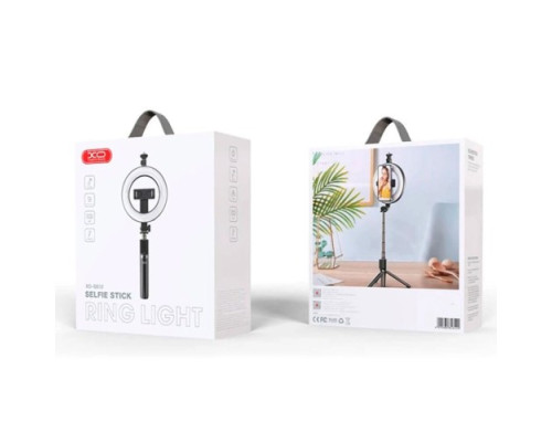 Монопод XO SS12 with fill light Bluetooth selfie stick Direct broadcast tripod 95CM Чорний mag-6920680846122140360