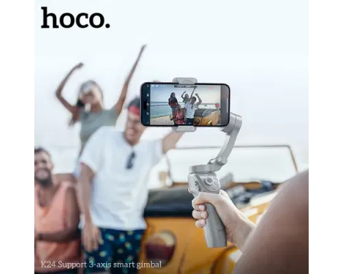 Стедікам-трипод HOCO K24 Support 3-axis smart gimbal Gray mag-6942007635547144368