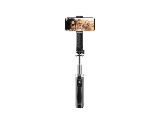 Монопод XO SS11 Four Legged Reinforced Stand Bluetooth Selfie Stick 100CM Чорний mag-692068084611518564