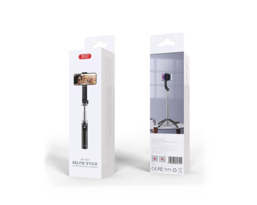Монопод XO SS11 Four Legged Reinforced Stand Bluetooth Selfie Stick 100CM Чорний Деф.пак mag-200000155892853441