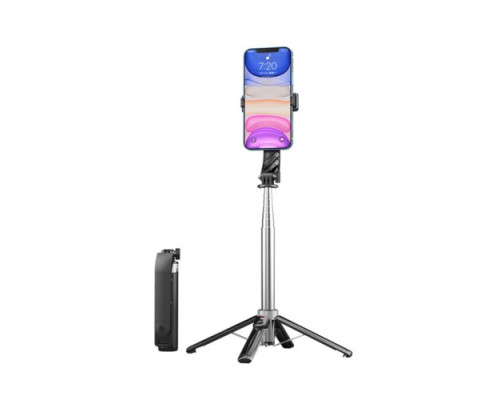 Монопод XO SS11 Four Legged Reinforced Stand Bluetooth Selfie Stick 100CM Чорний Деф.пак mag-200000155892853441