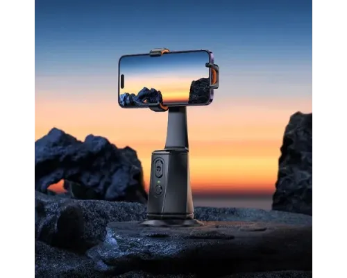 Стабілізатор із трекером руху HOCO K26 Smart camera gimbal black mag-6942007652605144453