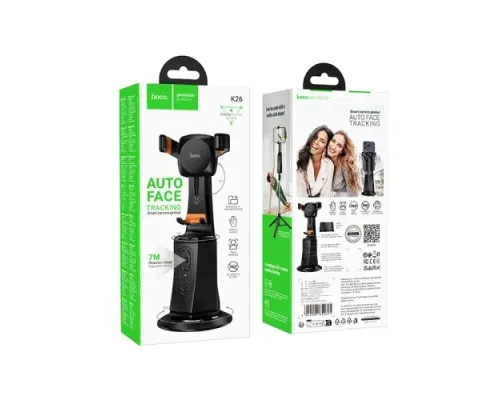 Стабілізатор із трекером руху HOCO K26 Smart camera gimbal black mag-6942007652605144453