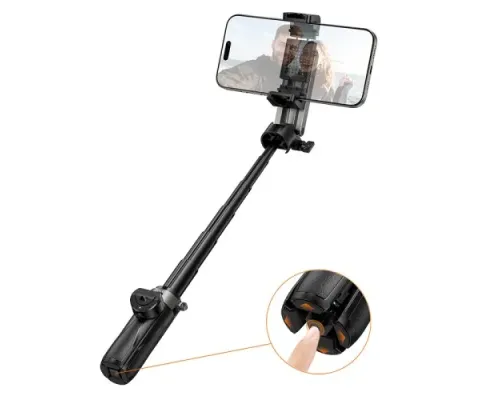 Селфі-палиця трипод HOCO K27 Magic portable mini live broadcast stand Black mag-6942007654067144373