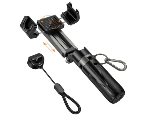 Селфі-палиця трипод HOCO K27 Magic portable mini live broadcast stand Black mag-6942007654067144373