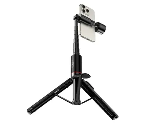 Селфі-палиця трипод HOCO K34 Spring live broadcast holder with fill light Black mag-6942007675246153861