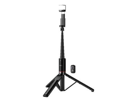 Селфі-палиця трипод HOCO K34 Spring live broadcast holder with fill light Black mag-6942007675246153861
