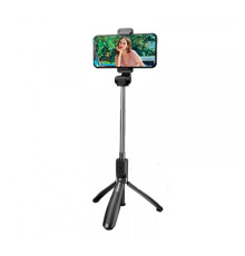 Монопод XO SS08 Bluetooth selfie-stick Чорний mag-6920680872107141116