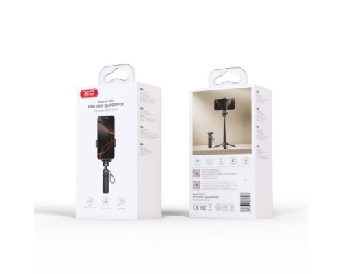 Мульті-Монопод XO SS21 3-in-1 Multi-function Mini BT Selfie Stick / Camera Aid Чорний mag-6975837582798140457