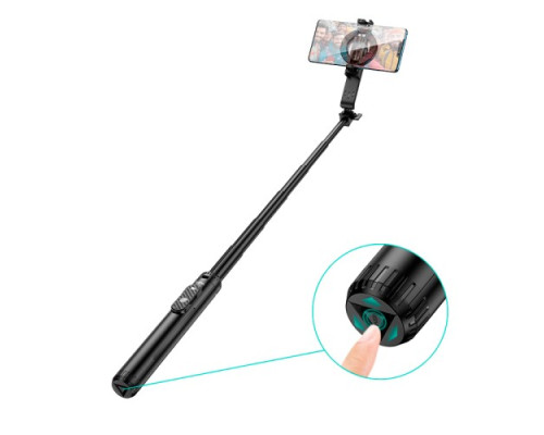 Селфі-палиця трипод HOCO K25 Sherkhan MagSafe alum.alloy live broadcast holder 1,5m Black mag-6942007646314138672