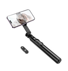 Селфі-палиця трипод HOCO K25 Sherkhan MagSafe alum.alloy live broadcast holder 1,5m Black mag-6942007646314138672