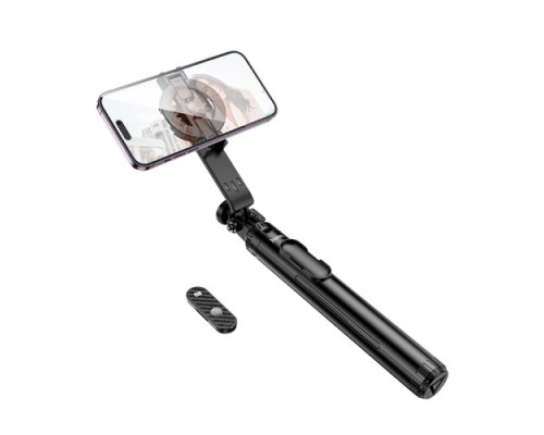 Селфі-палиця трипод HOCO K25 Sherkhan MagSafe alum.alloy live broadcast holder 1,5m Black mag-6942007646314138672