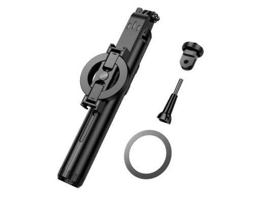 Селфі-палиця трипод HOCO K25 Sherkhan MagSafe alum.alloy live broadcast holder 1,5m Black mag-6942007646314138672
