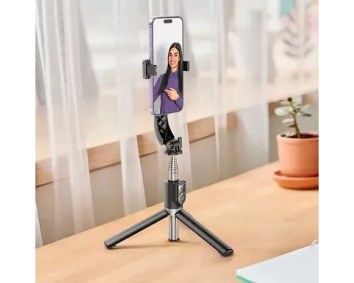 Селфі-палиця трипод HOCO K20 Prior live broadcast holder Black mag-6942007604116144361