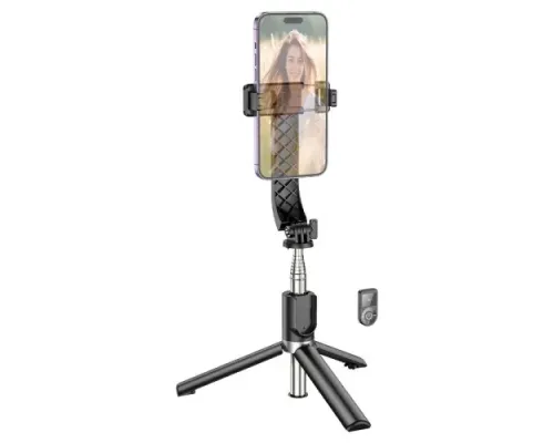 Селфі-палиця трипод HOCO K20 Prior live broadcast holder Black mag-6942007604116144361