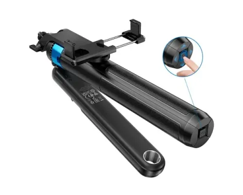 Селфі-палиця трипод HOCO K22 Handy aluminum alloy anti-shake live broadcast holder Black mag-6942007623506145273