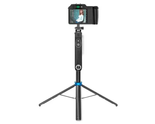 Селфі-палиця трипод HOCO K22 Handy aluminum alloy anti-shake live broadcast holder Black mag-6942007623506145273