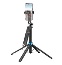 Селфі-палиця трипод HOCO K22 Handy aluminum alloy anti-shake live broadcast holder Black mag-6942007623506145273