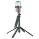 Селфі-палиця трипод HOCO K22 Handy aluminum alloy anti-shake live broadcast holder Black mag-6942007623506145273