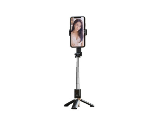 Монопод XO SS10 Mini Tripod Stand Bluetooth Selfie Stick 80CM (with Mirror) Чорний mag-6920680846108143097