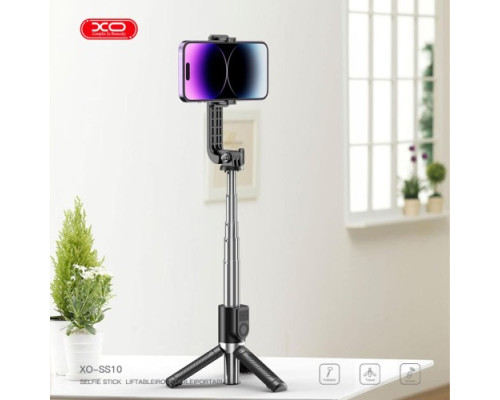 Монопод XO SS10 Mini Tripod Stand Bluetooth Selfie Stick 80CM (with Mirror) Чорний mag-6920680846108143097