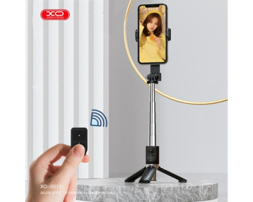 Монопод XO SS10 Mini Tripod Stand Bluetooth Selfie Stick 80CM (with Mirror) Чорний mag-6920680846108143097