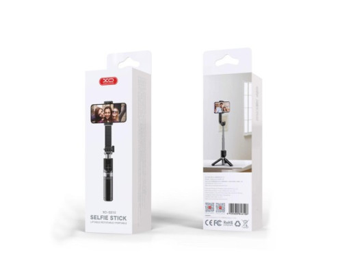 Монопод XO SS10 Mini Tripod Stand Bluetooth Selfie Stick 80CM (with Mirror) Чорний mag-6920680846108143097
