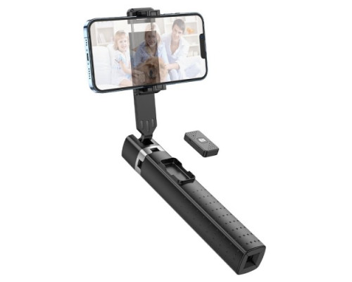 Селфі-палиця трипод HOCO K18 Wave four-leg live broadcast holder (0,97m.) Black mag-6931474770707141551