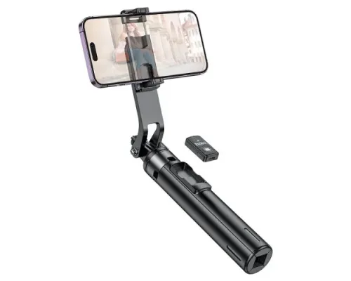 Селфі-палиця трипод HOCO K21 Stream aluminum alloy live broadcast holder Black mag-6942007609975144362
