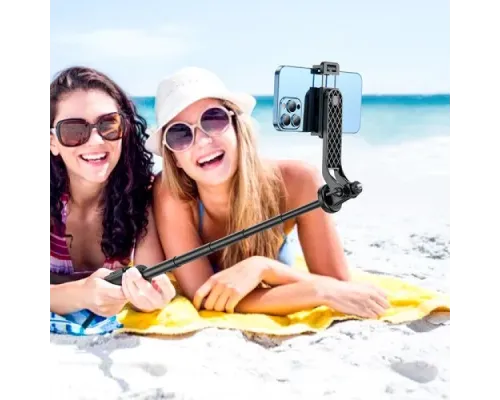 Селфі-палиця трипод HOCO K21 Stream aluminum alloy live broadcast holder Black mag-6942007609975144362