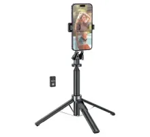 Селфі-палиця трипод HOCO K21 Stream aluminum alloy live broadcast holder Black mag-6942007609975144362