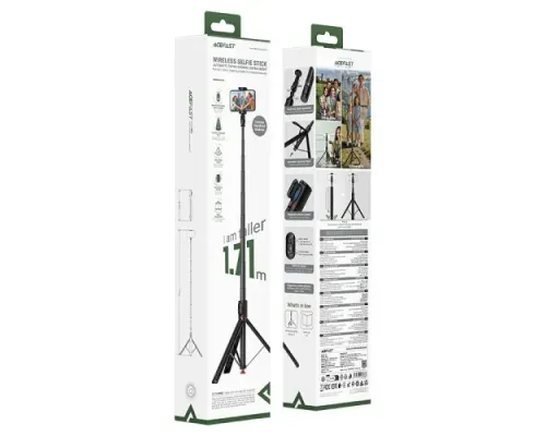 Мнопод-трипод ACEFAST E31 selfie stick with automatic tripod Black mag-6974316284888153326