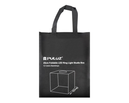 Лайтбокс Puluz PU5027B 25 см Кільц Лампа 6 Фонів ma33861