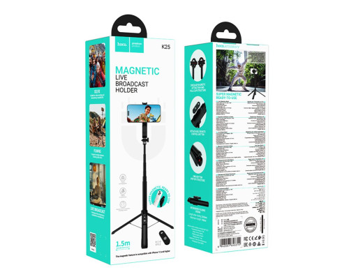 Селфі-Штатив Hoco K25 Колір Чорний 6942007646314 ma37035_3610116