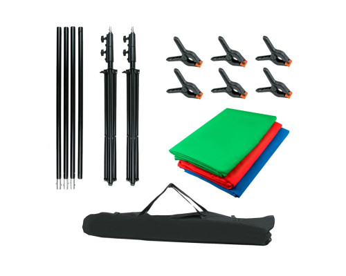 Набір Puluz PKT5205 3 Фони 2 Стійки 1 Штанга Сумка Затискачи ma33878