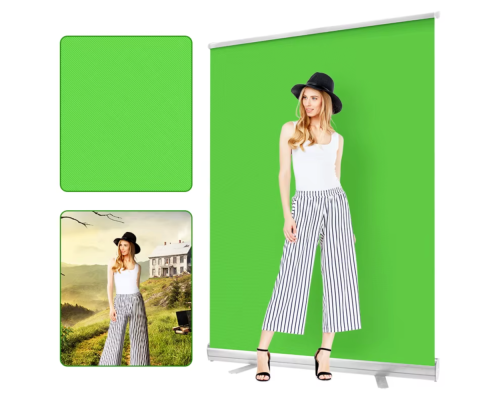 Переносний Фотофон Рулетка 150*200cm Колір Зелений 2020000468820 ma36924_3609530