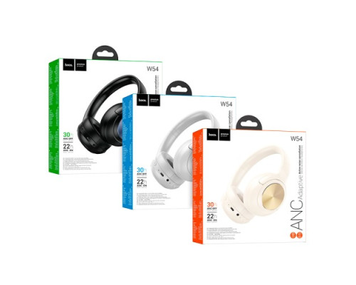 Навушники накладні HOCO W54 Young ANC BT headphones Чорні mag-6942007628372137250