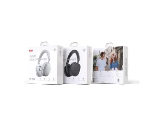 Навушники накладні XO BE55 Folding & Swivelling Headband Noise Cancelling ANC Silver mag-6975837585577147345