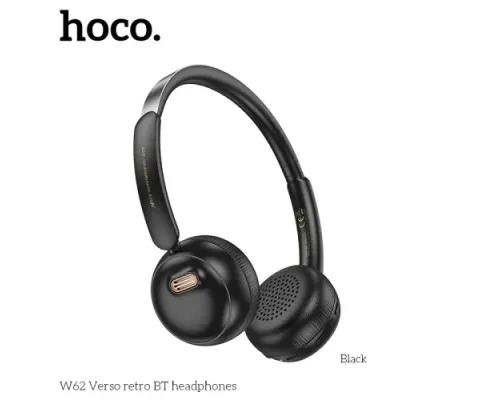 Навушники накладні HOCO W62 Verso retro BT headphones Black mag-6942007648127144426