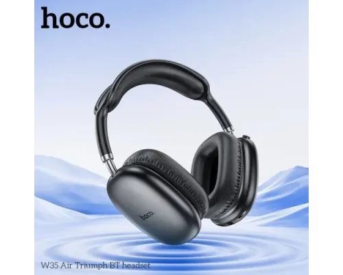 Навушники накладні HOCO W35 Air Triumph BT headset Black mag-6942007616331145049