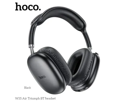 Навушники накладні HOCO W35 Air Triumph BT headset Black mag-6942007616331145049