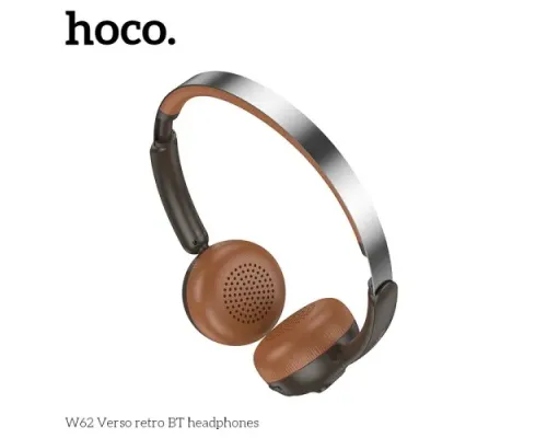 Навушники накладні HOCO W62 Verso retro BT headphones Brown mag-6942007648134144427