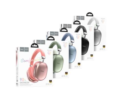 Навушники накладні HOCO W35 Max Joy BT5.3/90hours Sky Blue mag-6942007625616141565