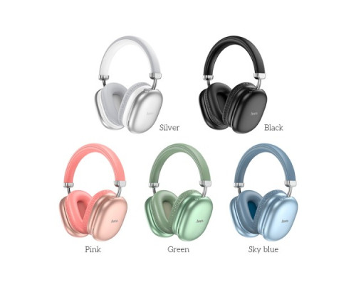 Навушники накладні HOCO W35 Max Joy BT5.3/90hours Sky Blue mag-6942007625616141565