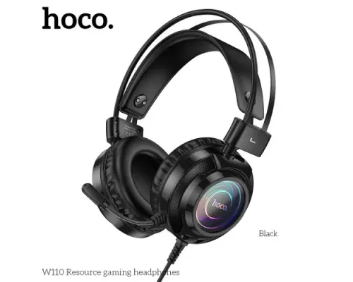 Навушники накладні HOCO W110 Resource gaming headphones Black mag-6942007634281154063