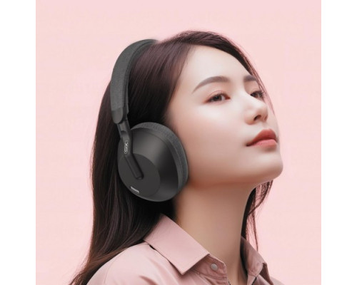 Навушники накладні XO BE49 Qiyue ANC Noise Canceling Folding Headband Bluetooth Headset чорні mag-6920680807055136174