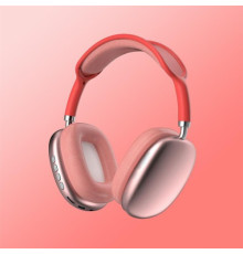 Навушники bluetooth P9 Pro max рожеві mag-2000001487211133884