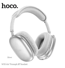 Навушники накладні HOCO W35 Air Triumph BT headset Silver mag-6942007616348145496