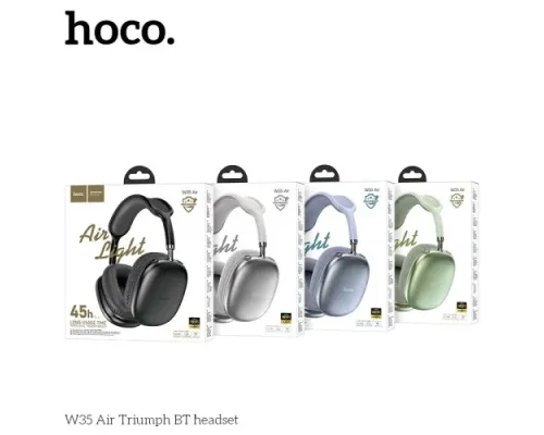 Навушники накладні HOCO W35 Air Triumph BT headset Silver mag-6942007616348145496